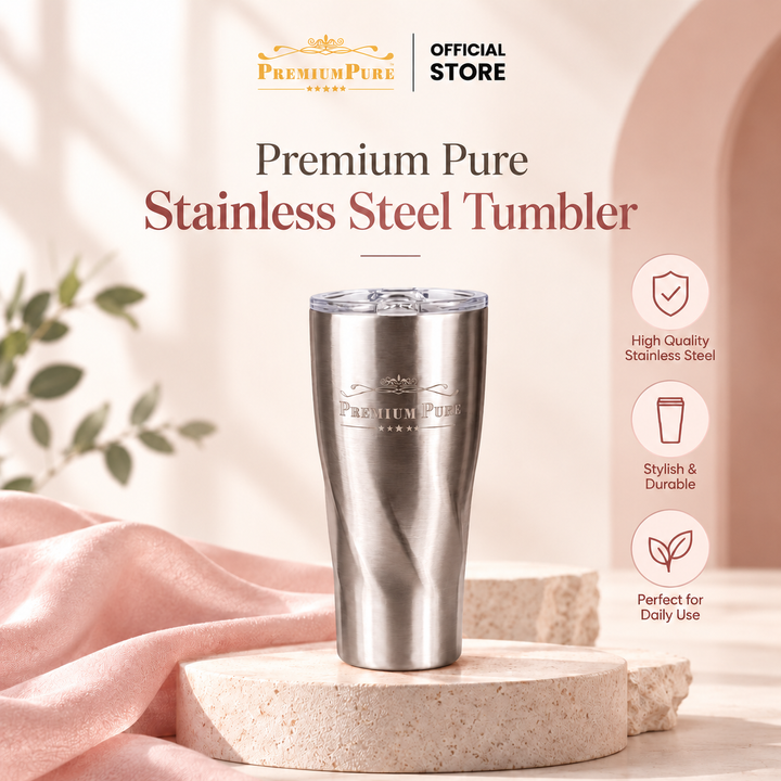 Premium Pure Stainless Steel Tumbler