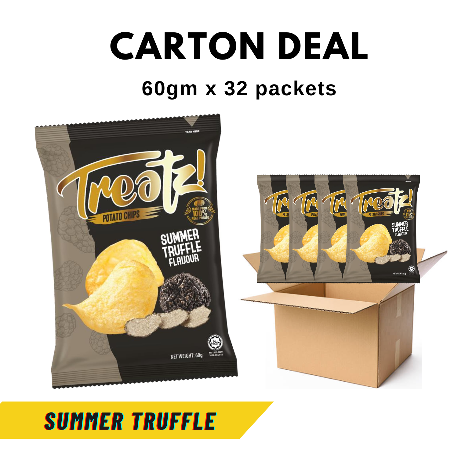 Treats Potato Chips Summer Truffle- Carton