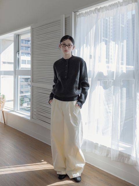 灰毛料上衣｜p2