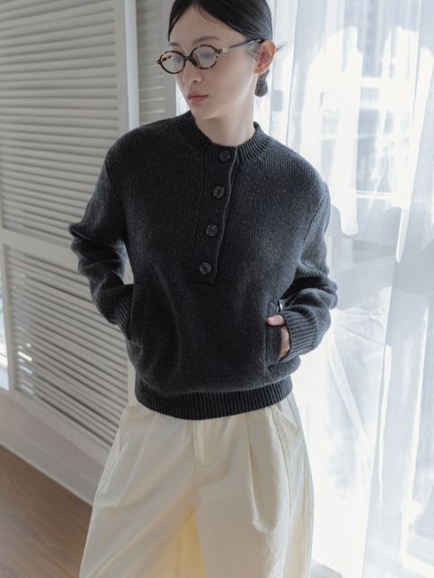 灰毛料上衣｜p1