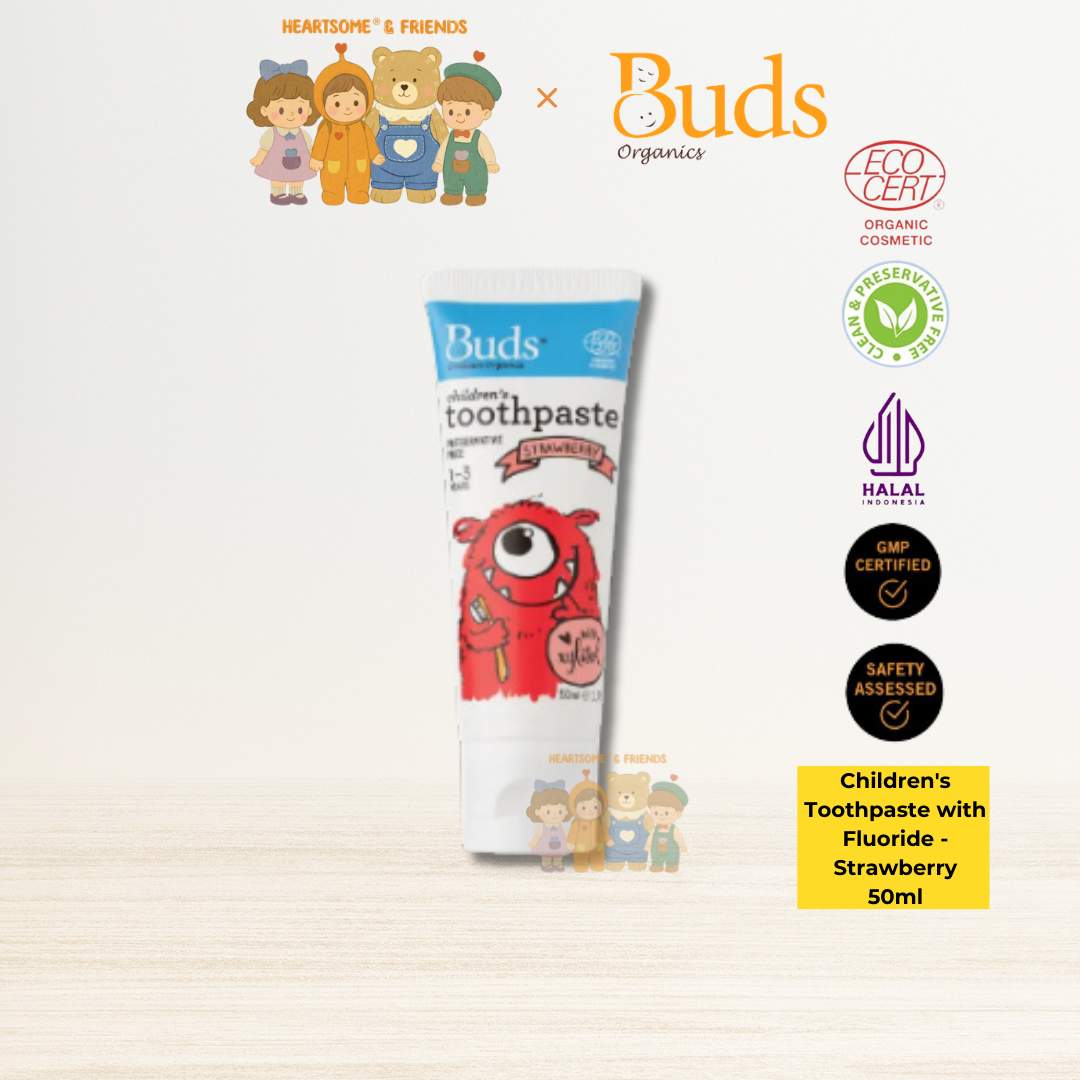 Children's Toothpaste with Fluoride - Strawberry 50ml