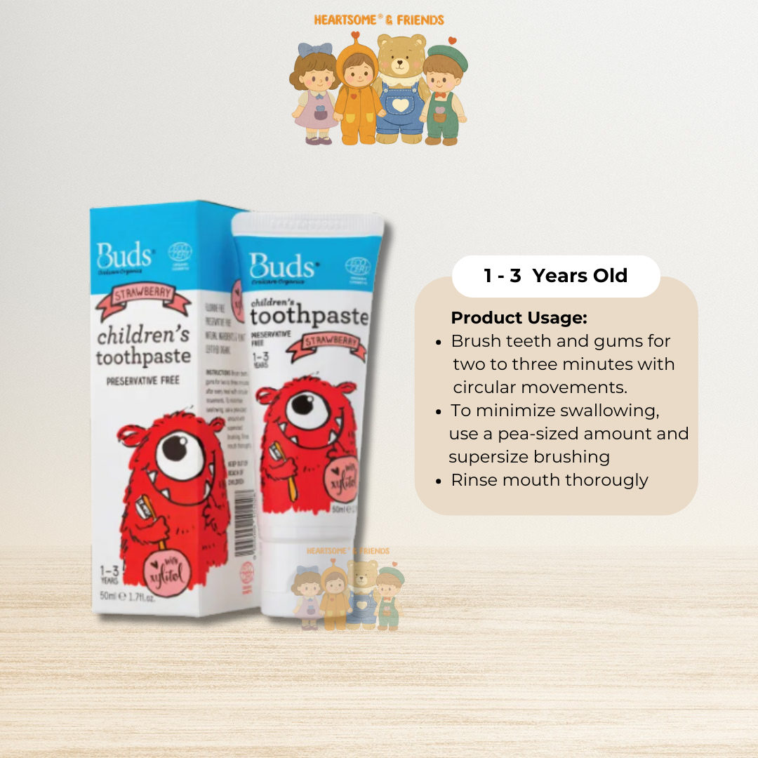 Children's Toothpaste with Fluoride - Strawberry 50ml (2)