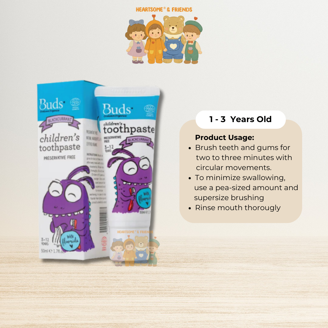 Children's Toothpaste with Fluoride - Blackcurrant 50ml (2)