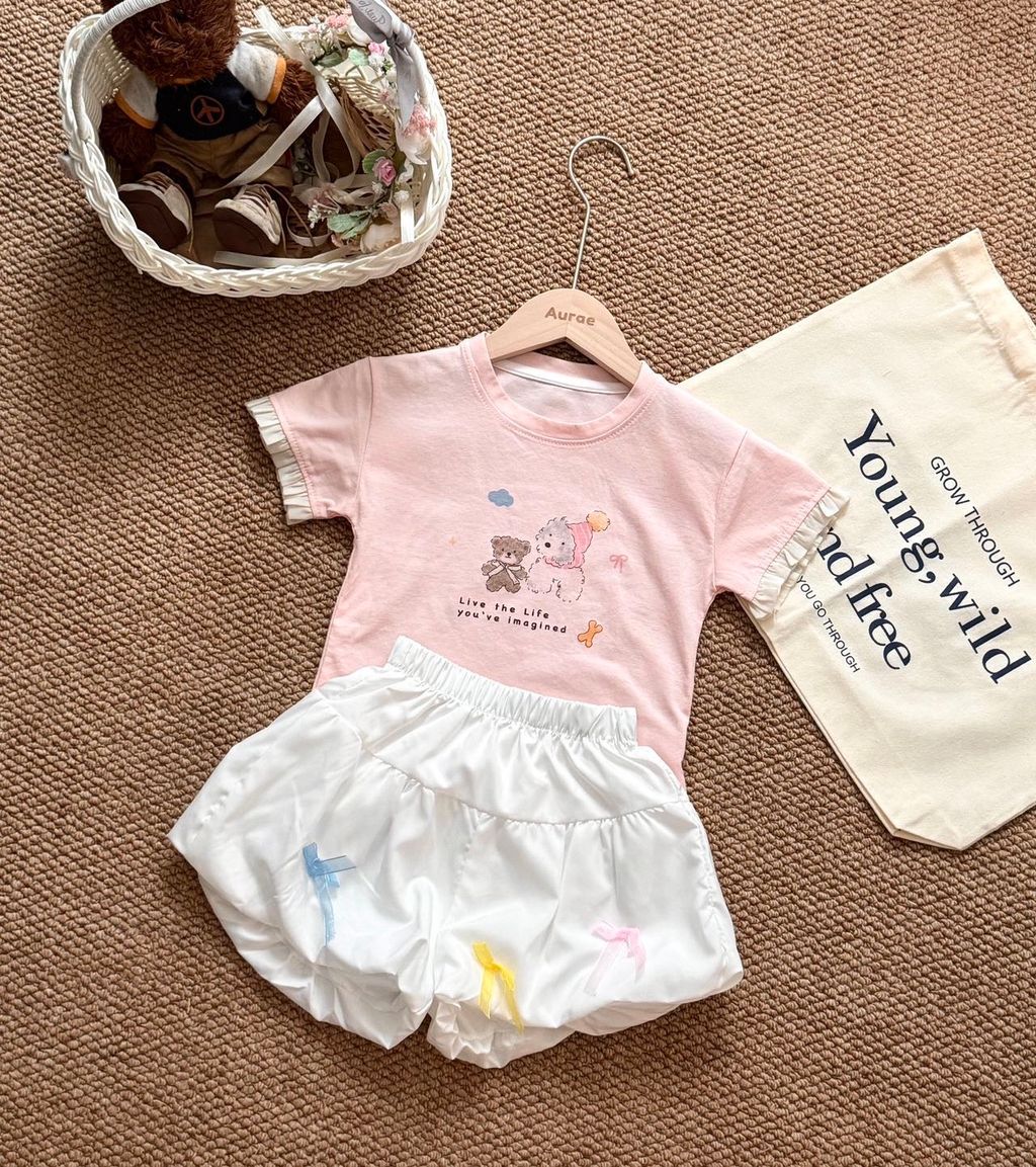 小熊小狗套装 Pink