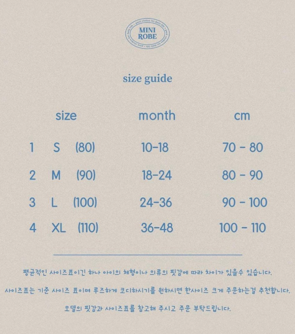 미니로브 사이즈