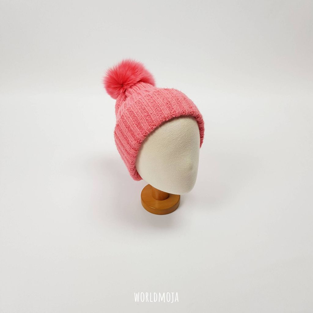 알파카 골지 방울 비니 19
