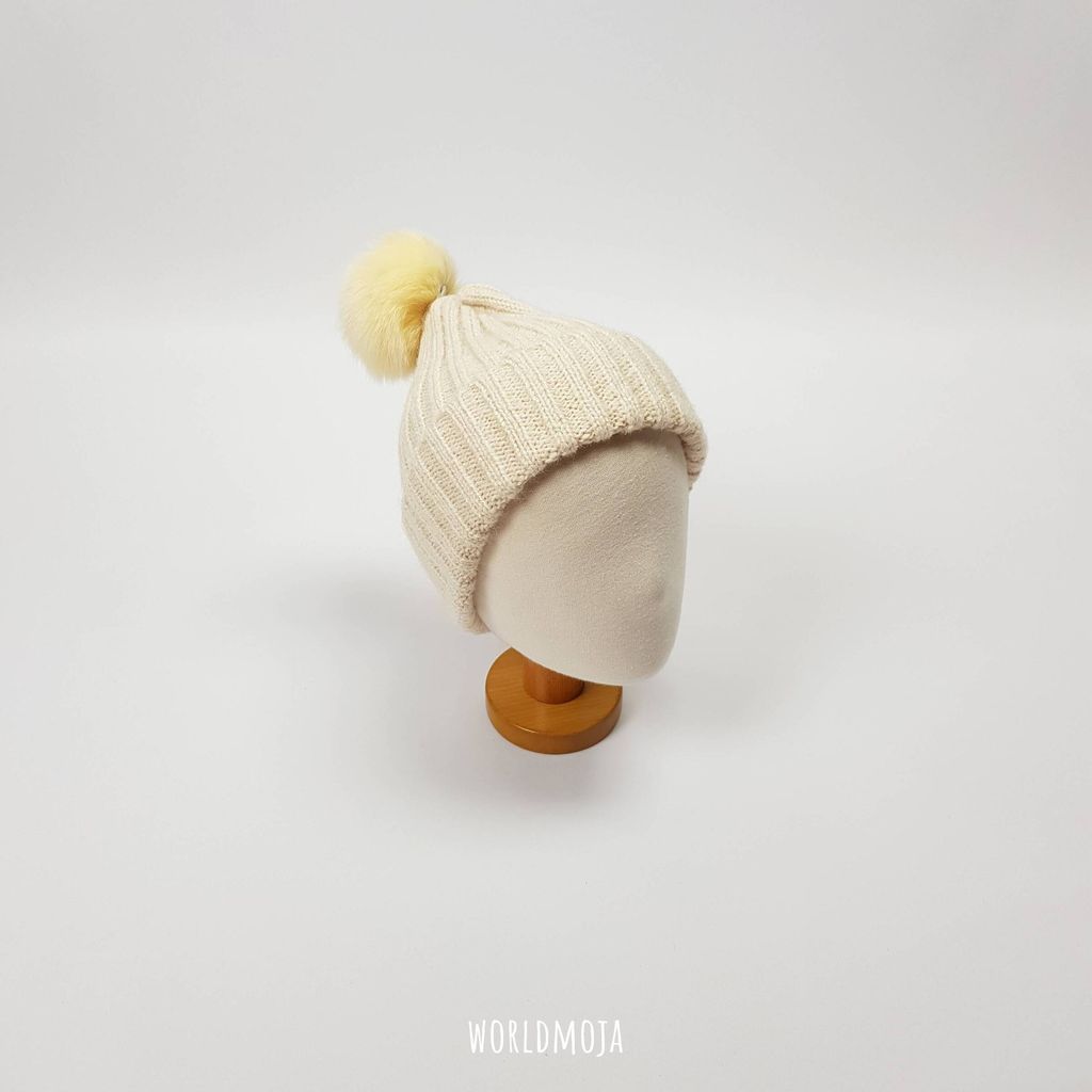 알파카 골지 방울 비니 16