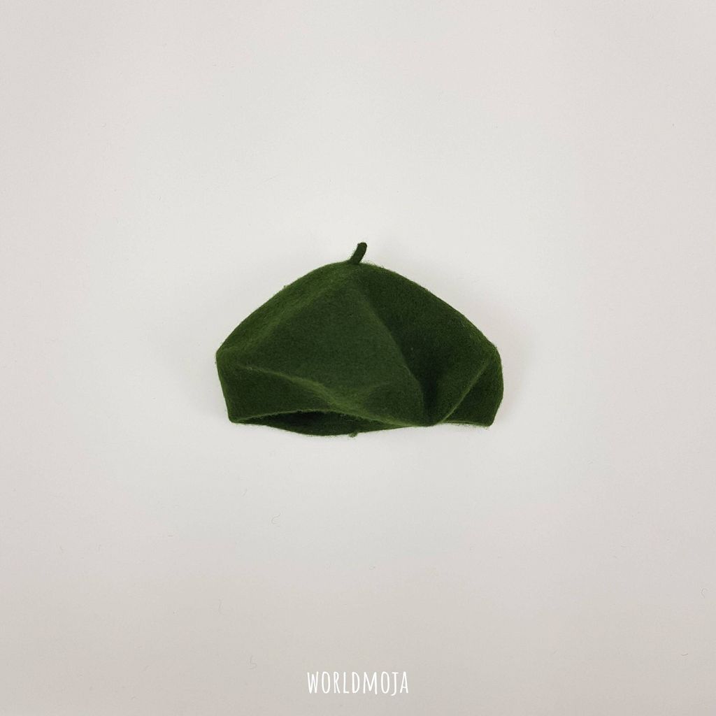 아동 울 꼭지 베레모 40