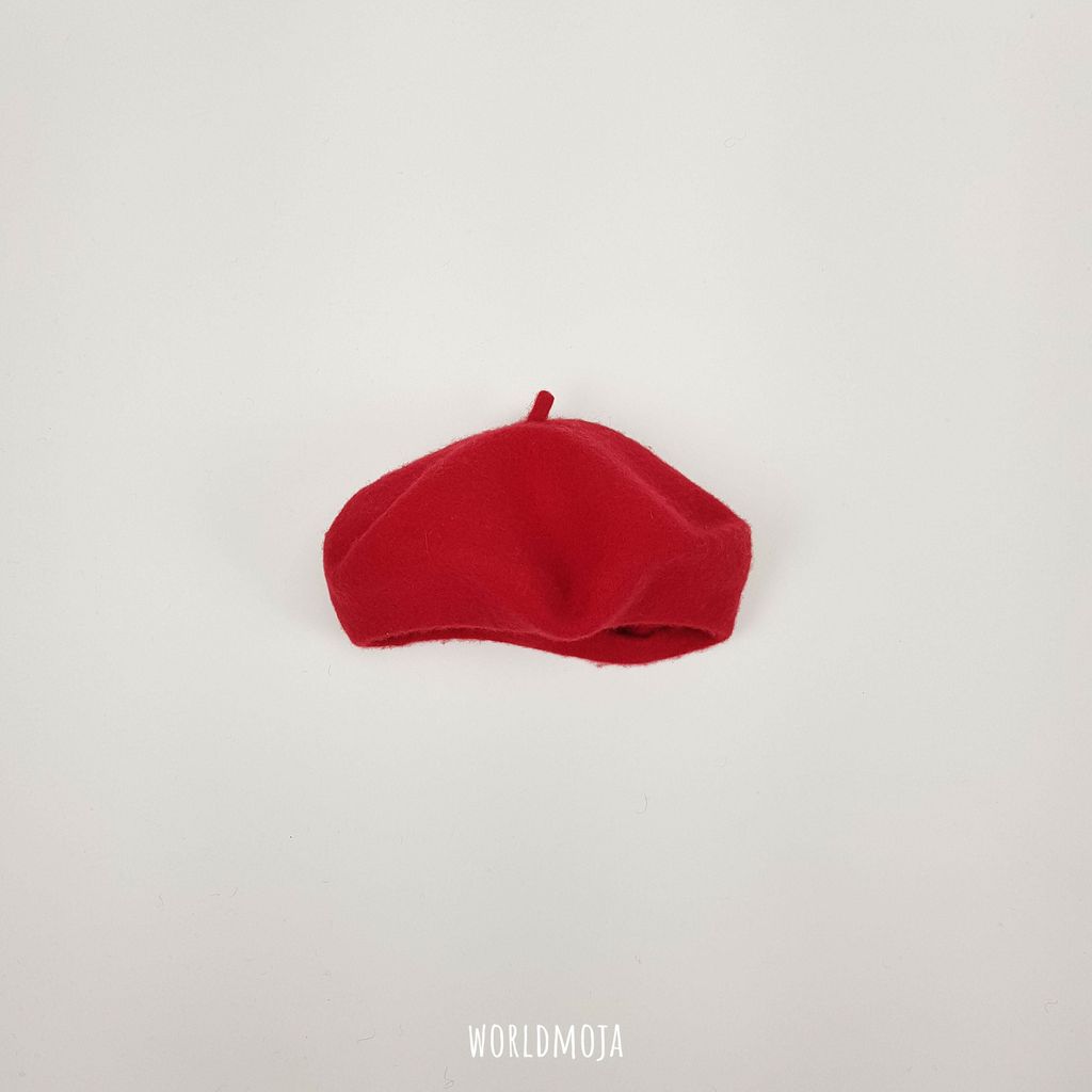 아동 울 꼭지 베레모 42