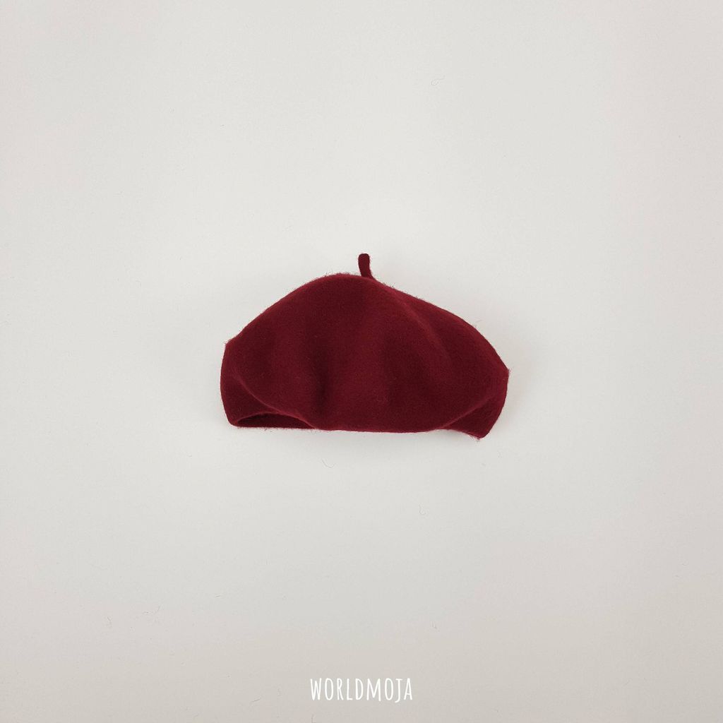 아동 울 꼭지 베레모 41