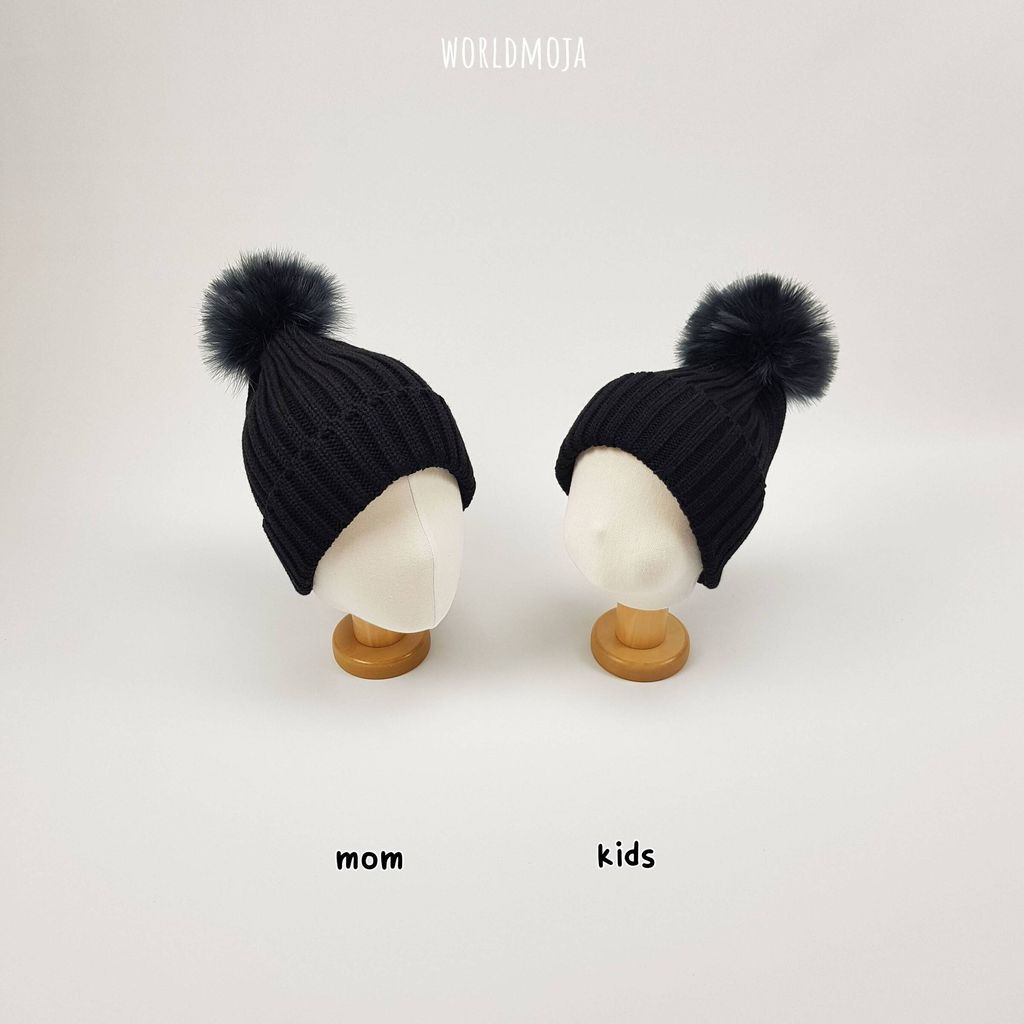 타조털 무지 비니 (맘커플) 16