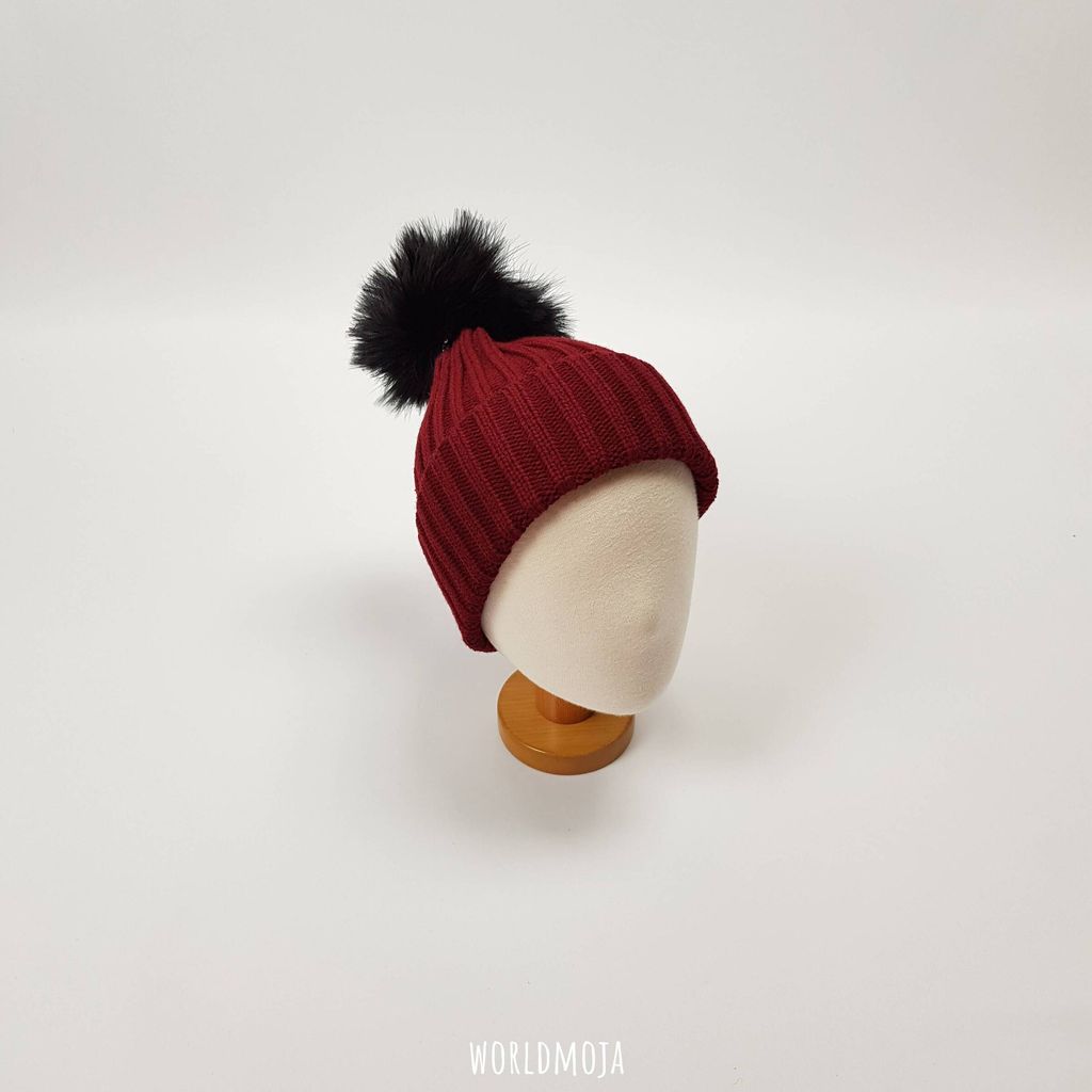 타조털 무지 비니 (아동) 49