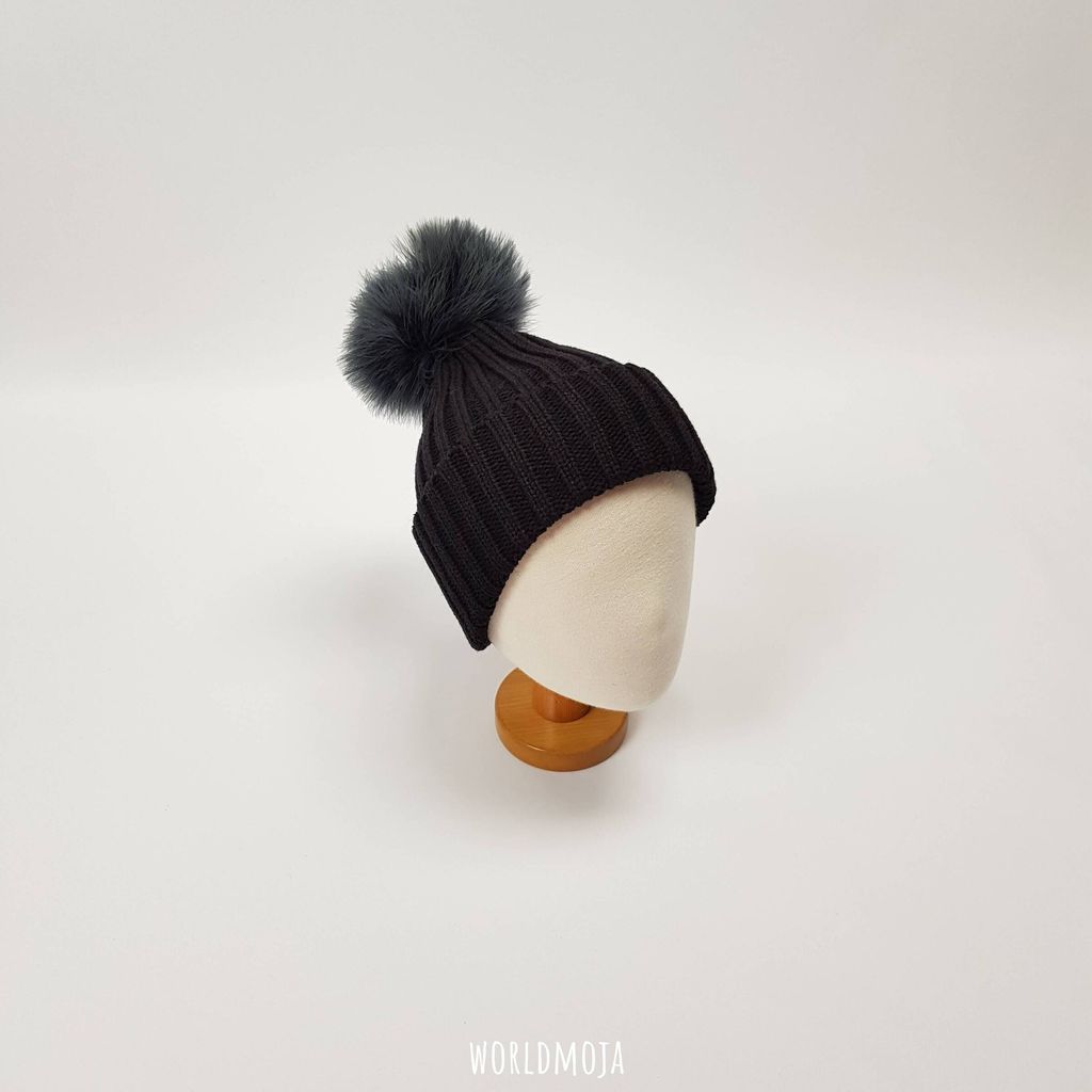 타조털 무지 비니 (아동) 38