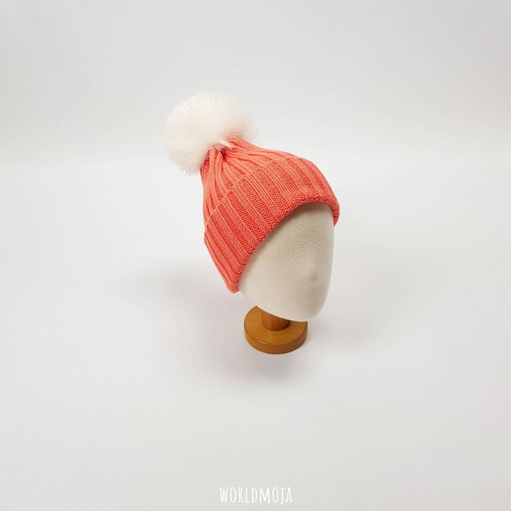 타조털 무지 비니 (아동) 52