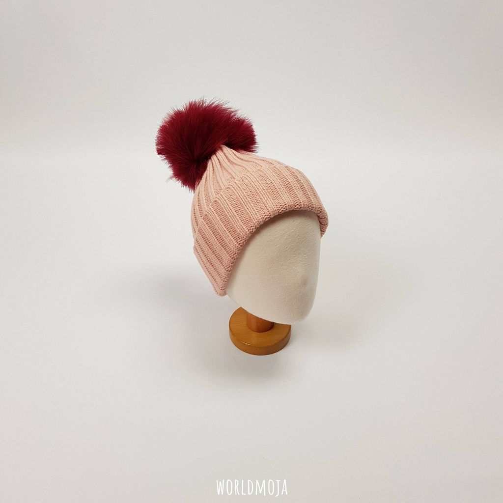 타조털 무지 비니 (아동) 53