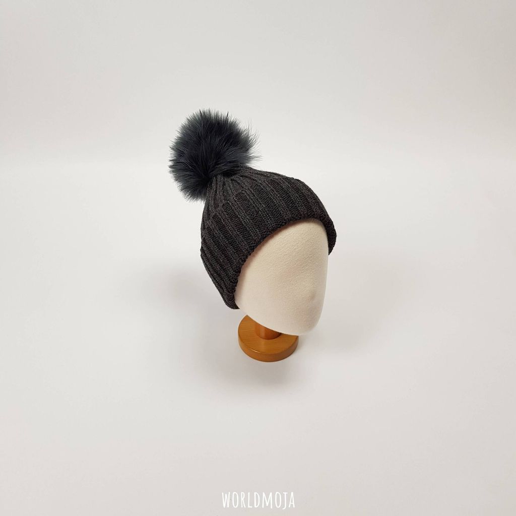 타조털 무지 비니 (아동) 39