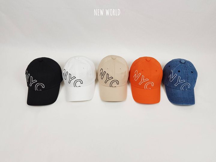 NYC 옆자수 볼캡 3