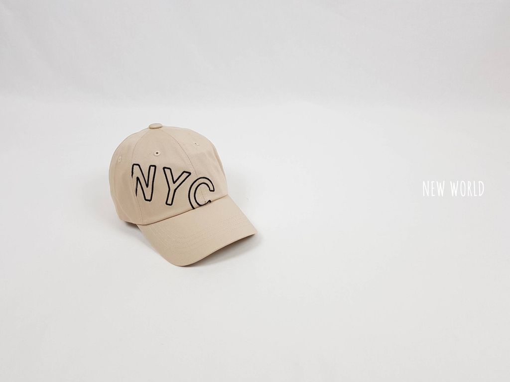 NYC 옆자수 볼캡 12