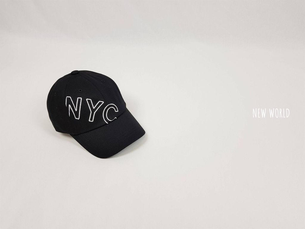NYC 옆자수 볼캡 8