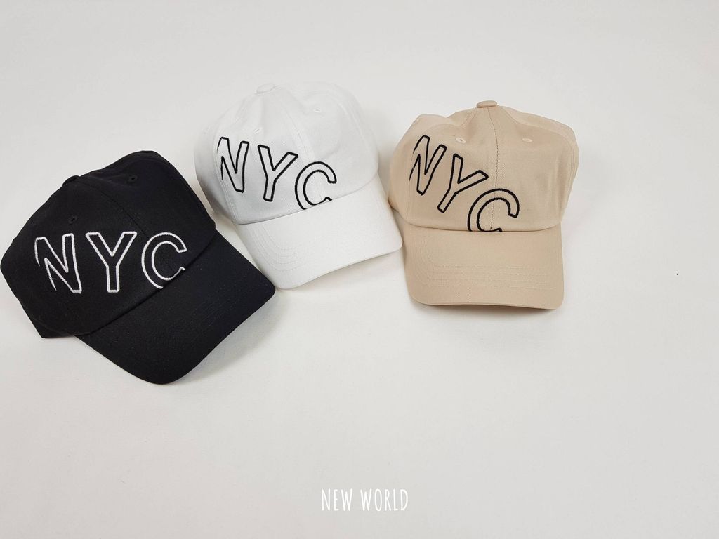 NYC 옆자수 볼캡 6