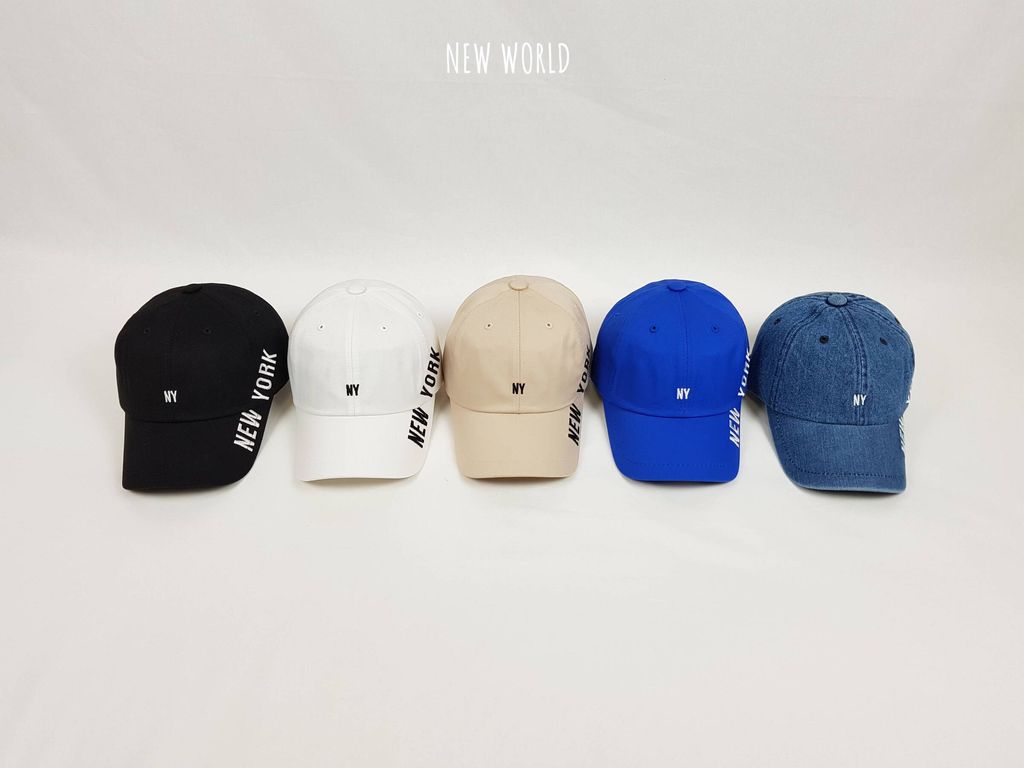 뉴욕 옆자수 볼캡 3