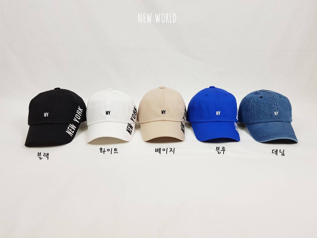 뉴욕 옆자수 볼캡 4