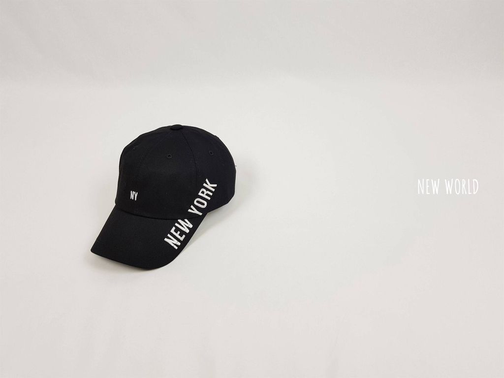 뉴욕 옆자수 볼캡 8