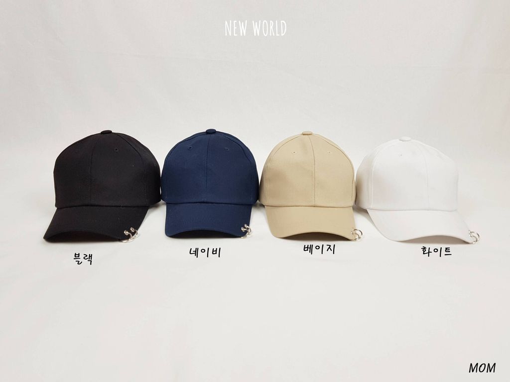 맘커플 무지 피어싱 볼캡 2