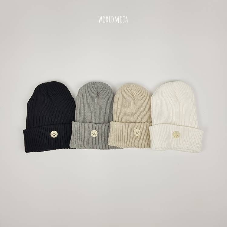 스마일 단추 비니 4