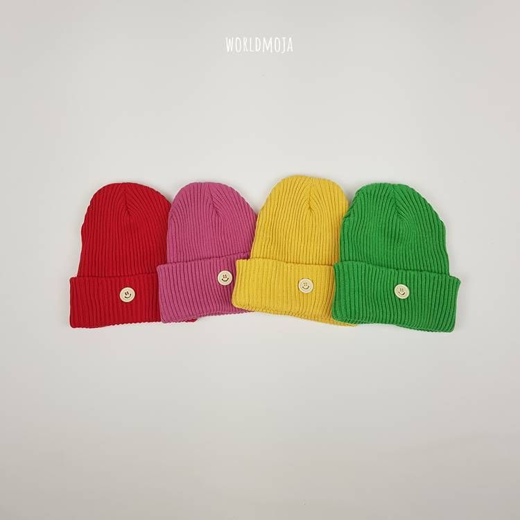 스마일 단추 비니 5