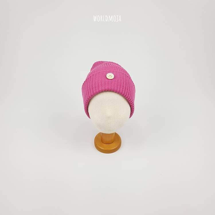 스마일 단추 비니 19