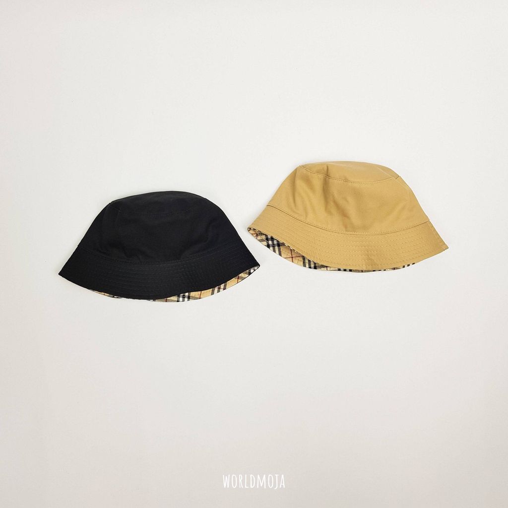 양면 체크 벙거지 (아동) 3