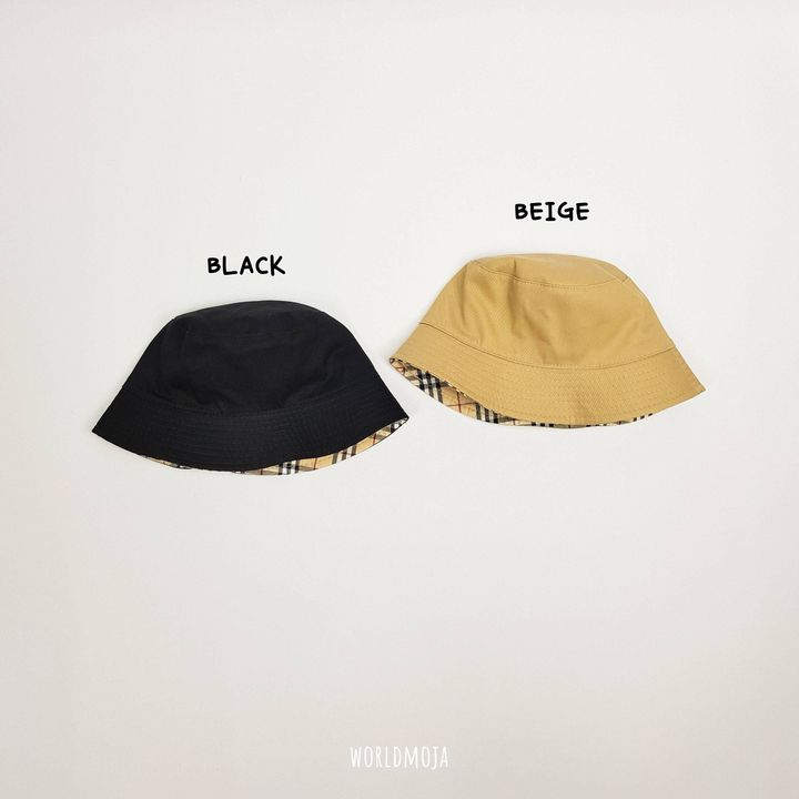 양면 체크 벙거지 (아동) 4