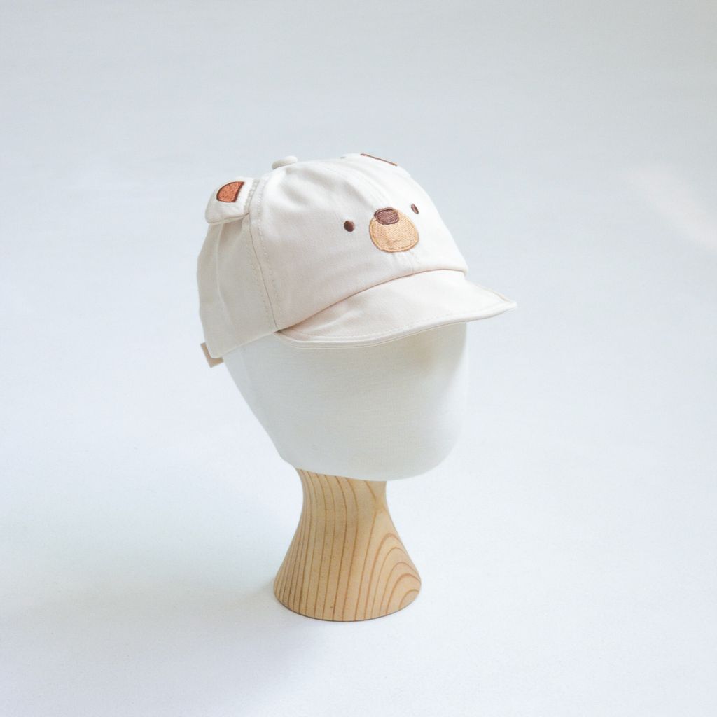 곰 귀 얌체모_크림