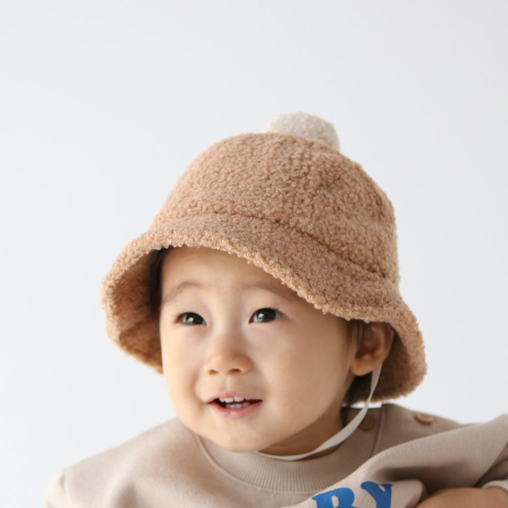 뽀글이 방울 버킷햇_24