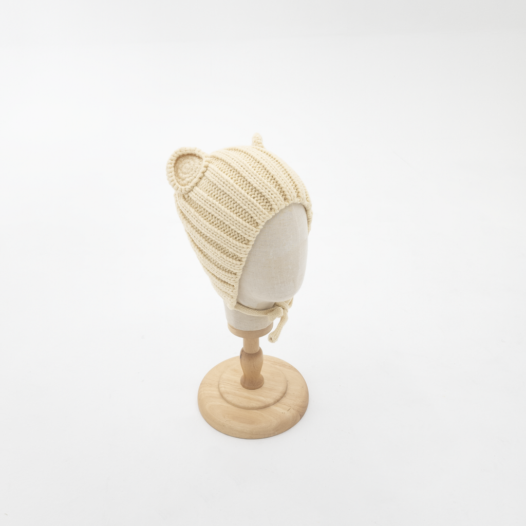 (할인) 곰 귀 보넷_베이지