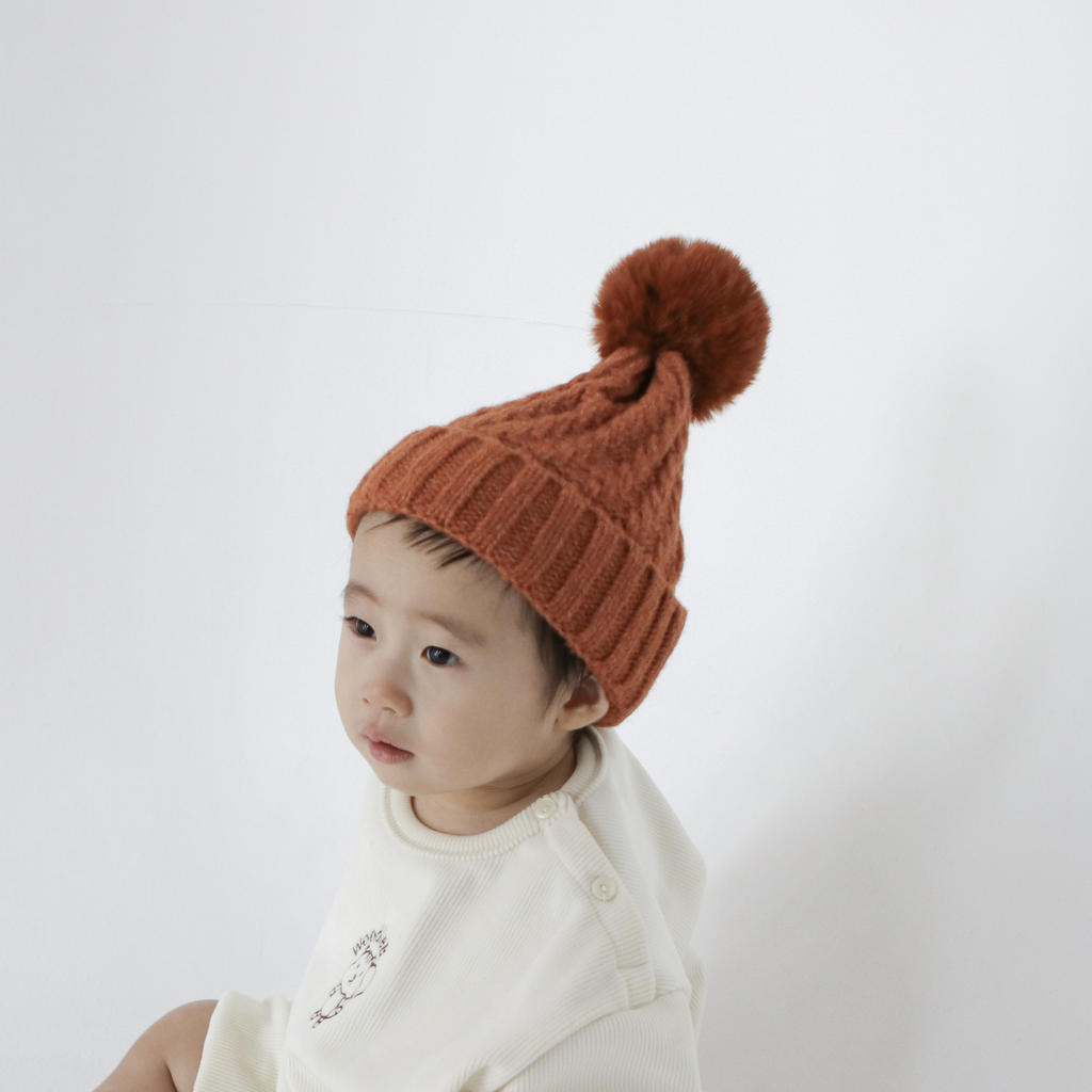 (할인) 꽈배기 방울 비니_12