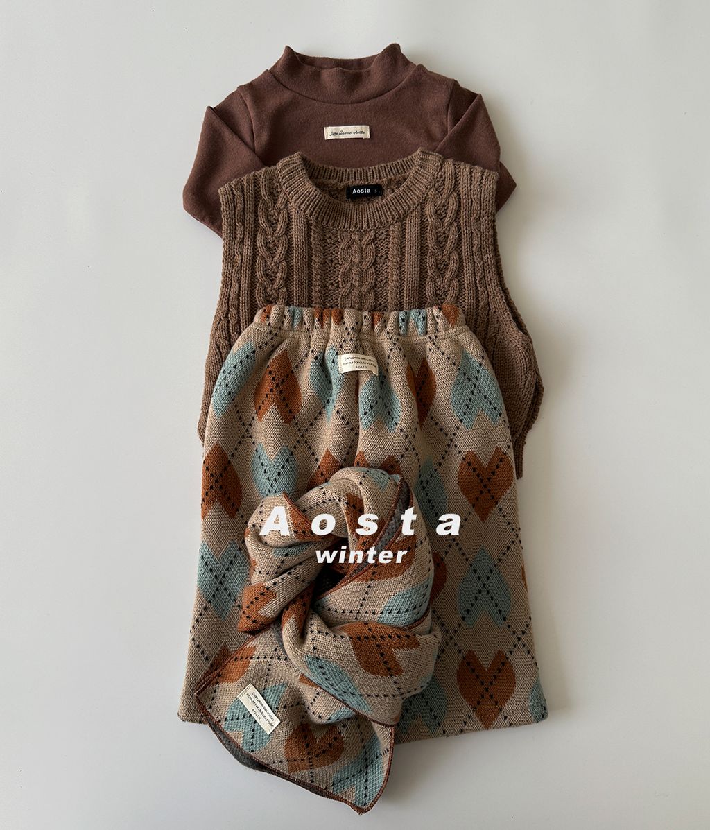 네네목도리 체크하트-12