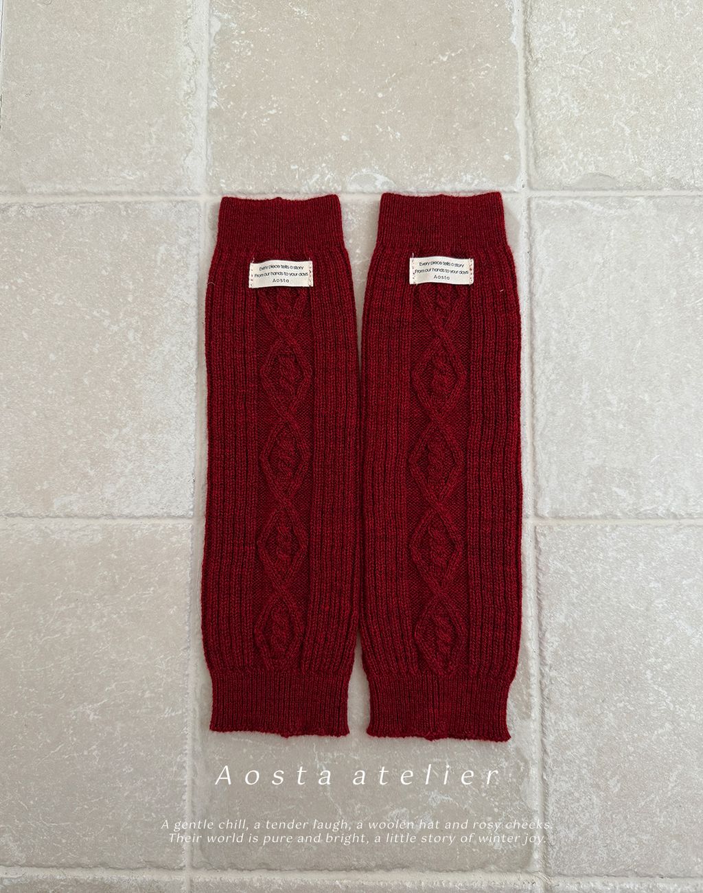 니트워머 레드-2