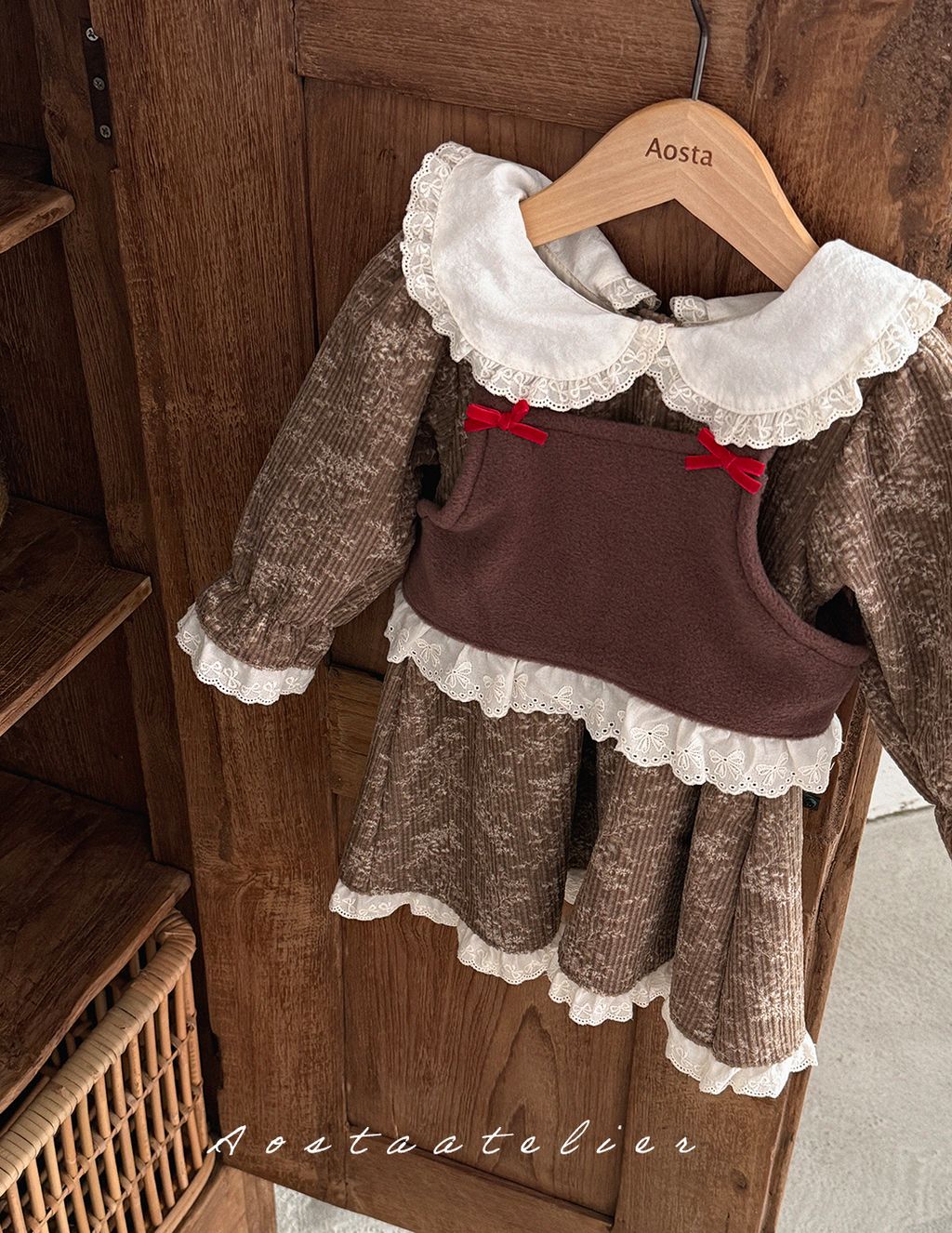 루나원피스 브라운-8