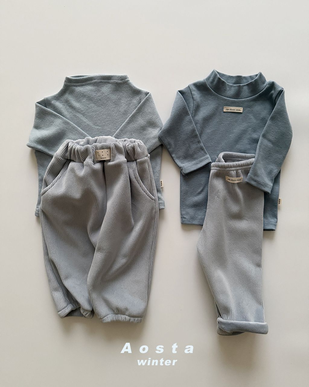 포근바지 블루-13