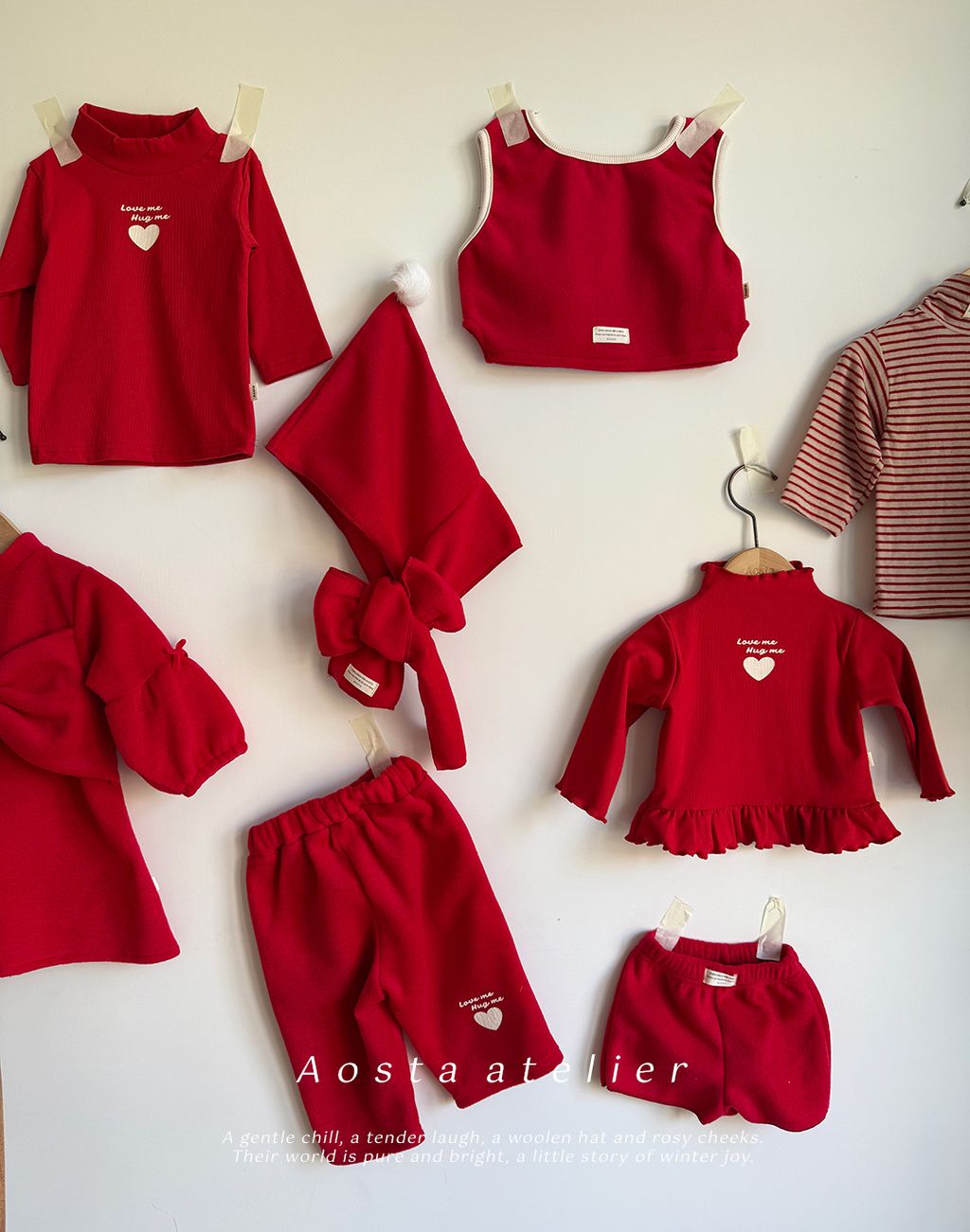 윈터꼬깔후드 레드-20