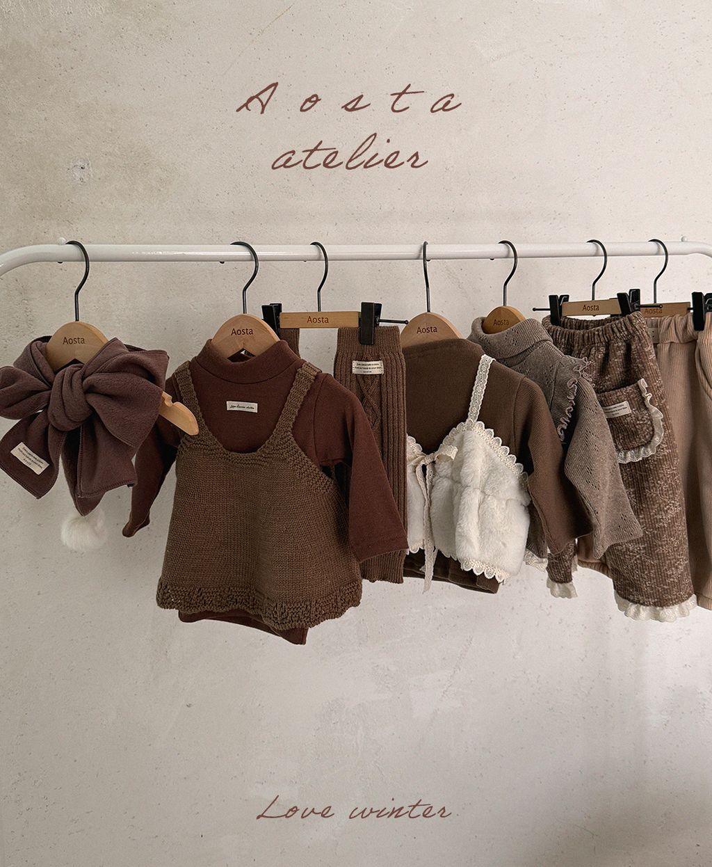 윈터꼬깔머플러 브라운-17