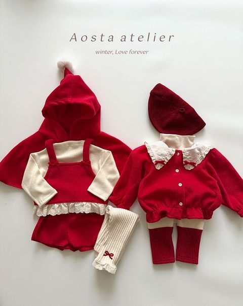 윈터리본블라우스 레드-3