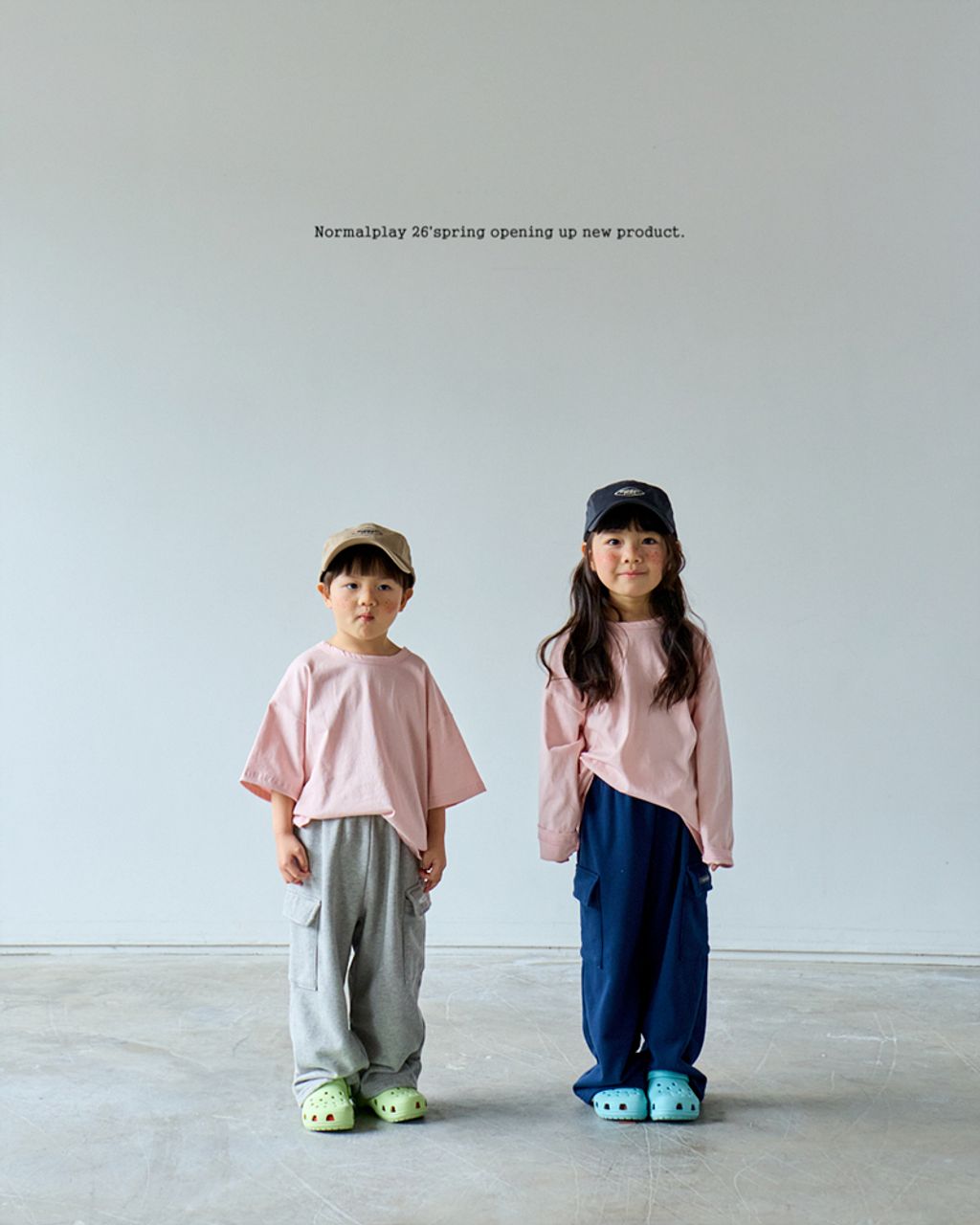 노멀봄카고바지 모델 (2)