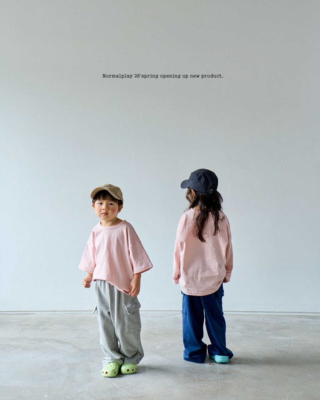 노멀봄카고바지 모델 (6)