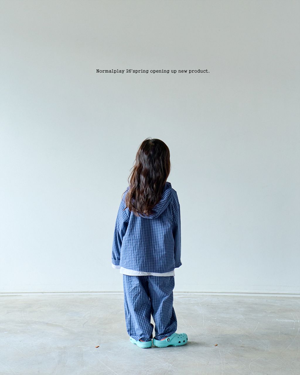 피터팬체크후드셔츠 모델 (2)