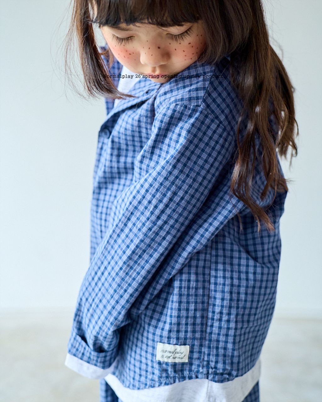 피터팬체크후드셔츠 모델 (5)