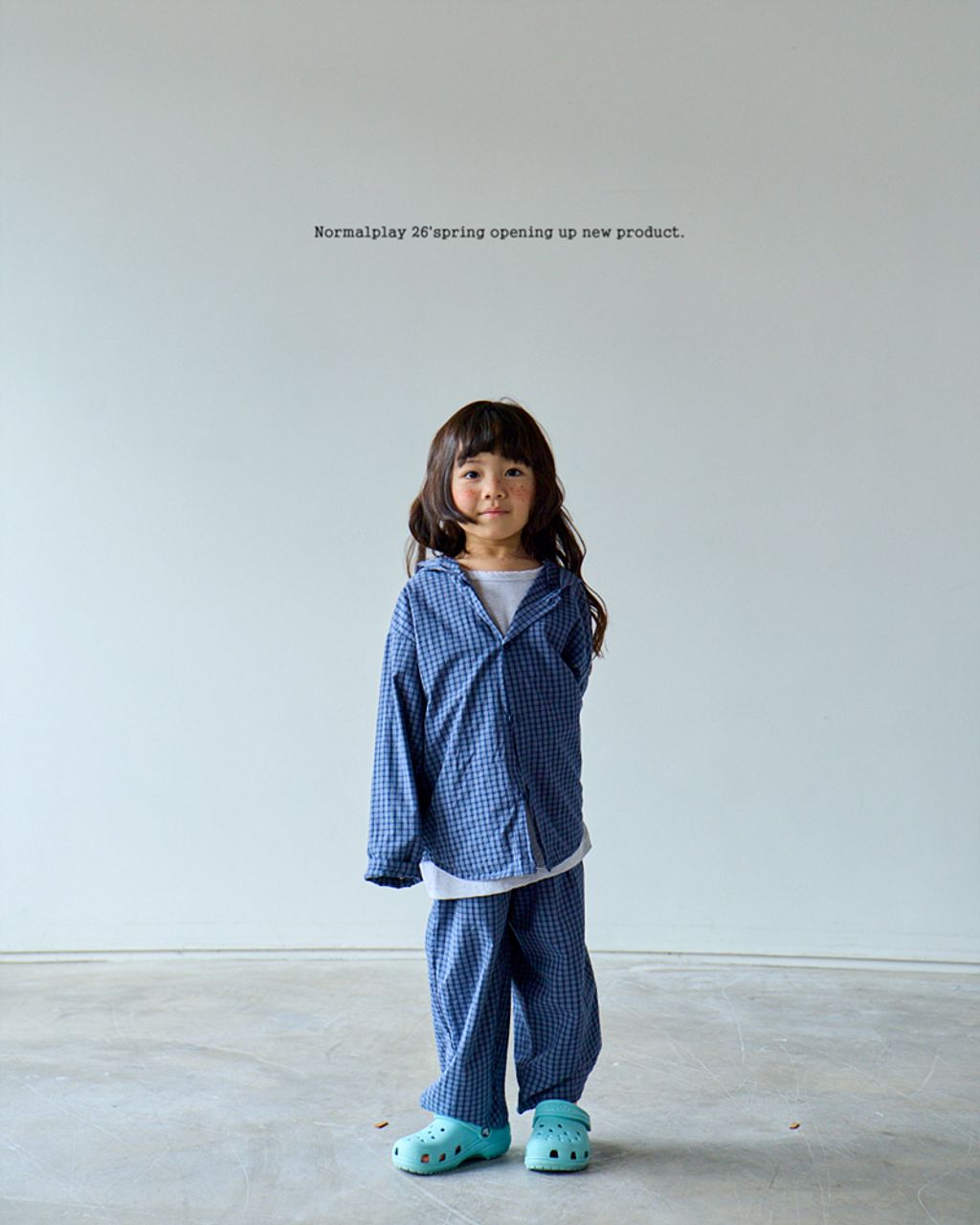 피터팬체크후드셔츠 모델 (6)