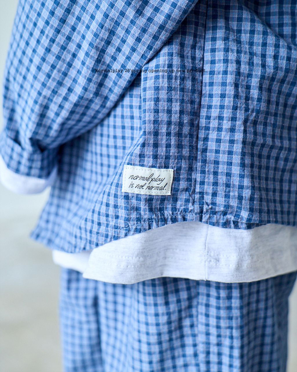 피터팬체크후드셔츠 모델 (4)